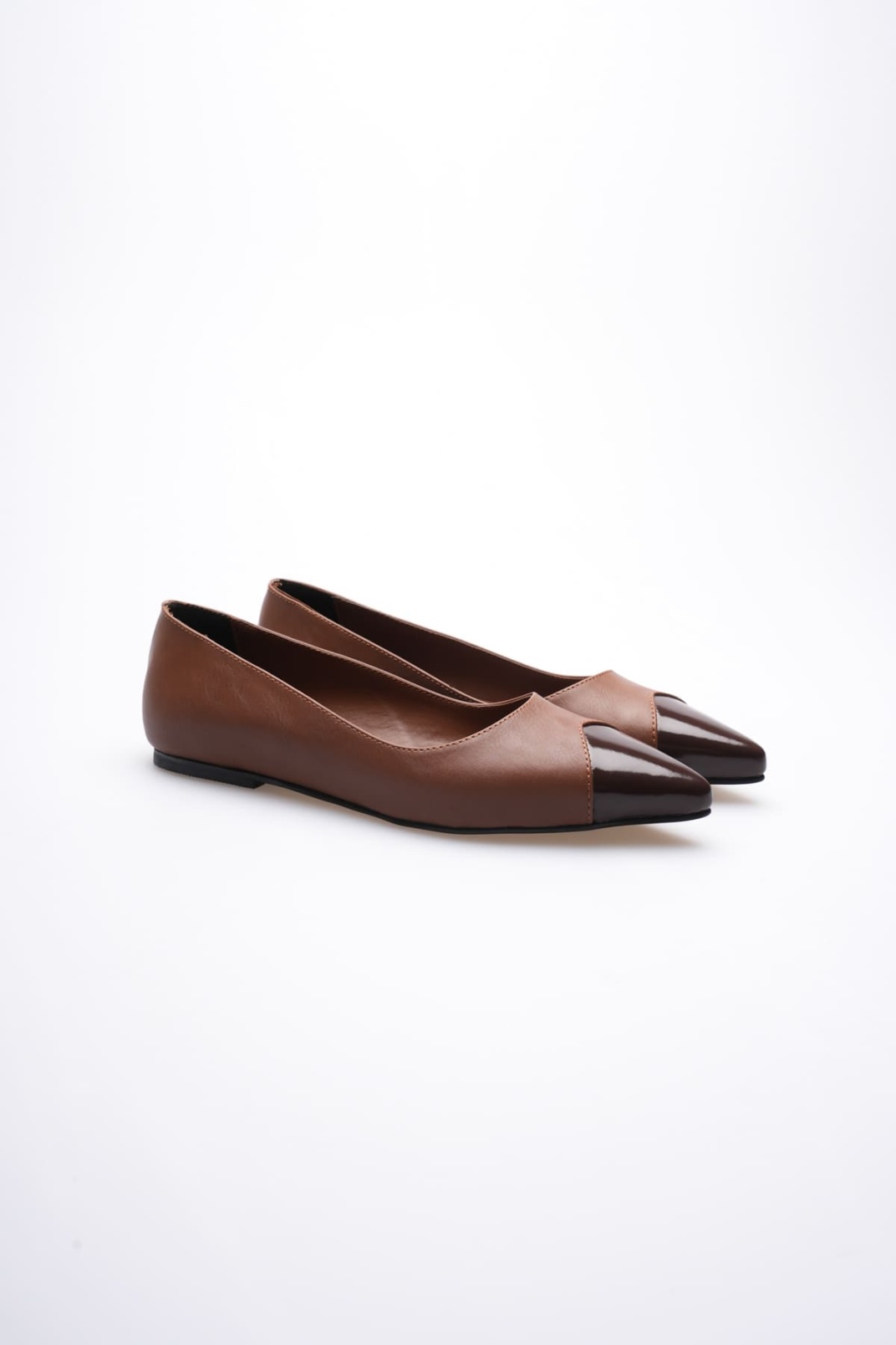 Margaret Kadın Acı Kahve Rugan Babet Ayakkabı