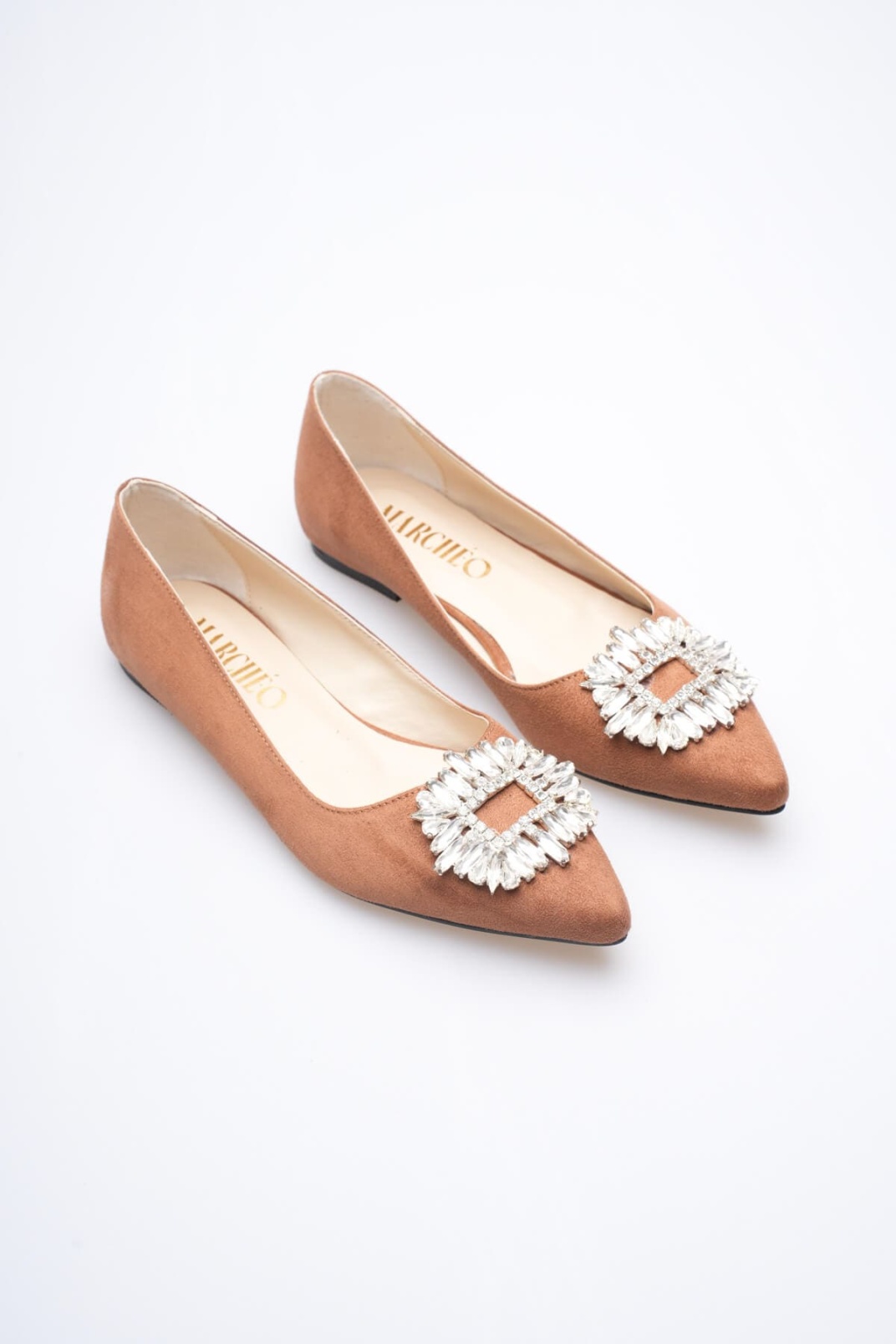 Arden Kadın Taba Süet Babet Ayakkabı