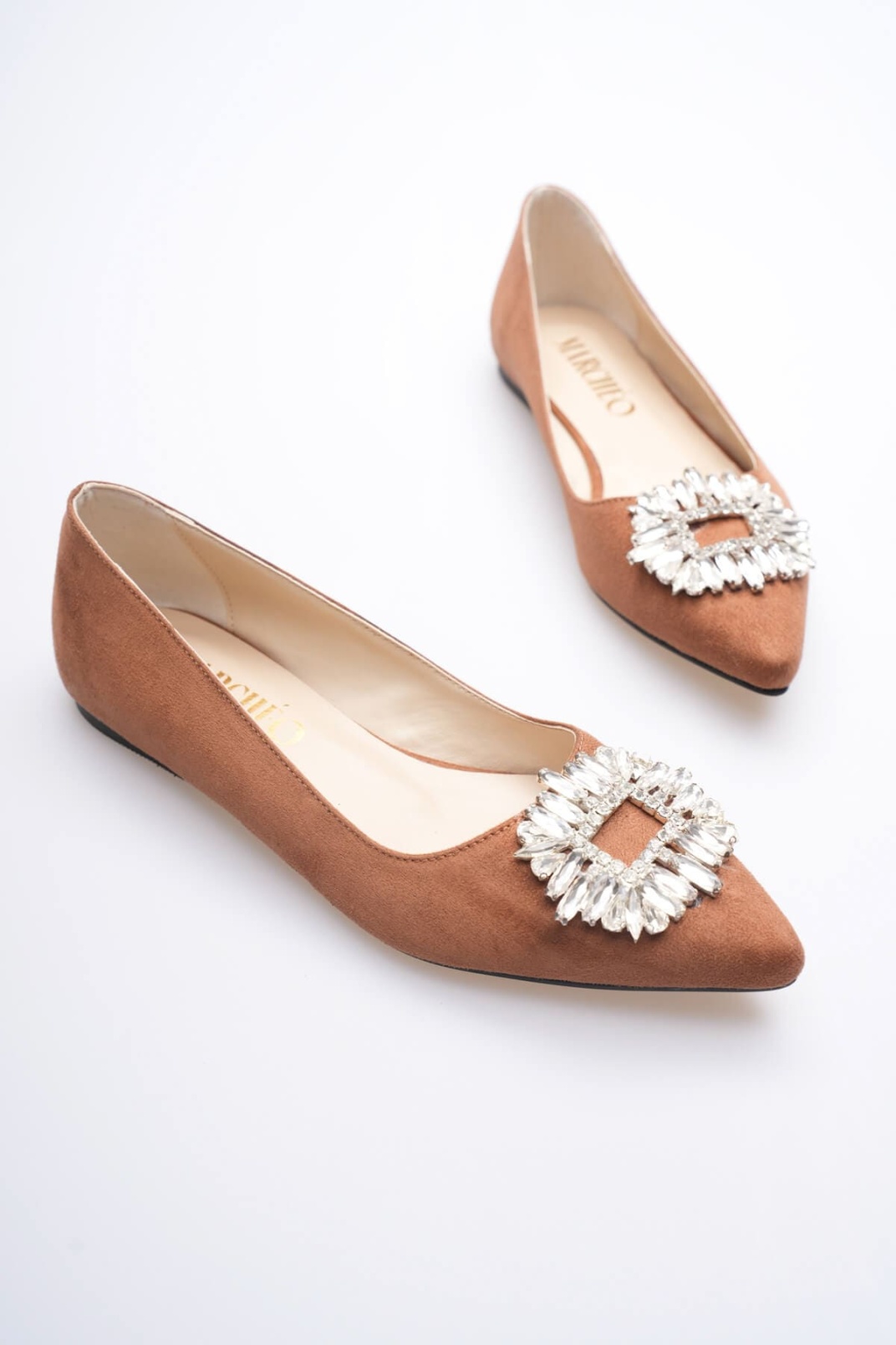 Arden Kadın Taba Süet Babet Ayakkabı