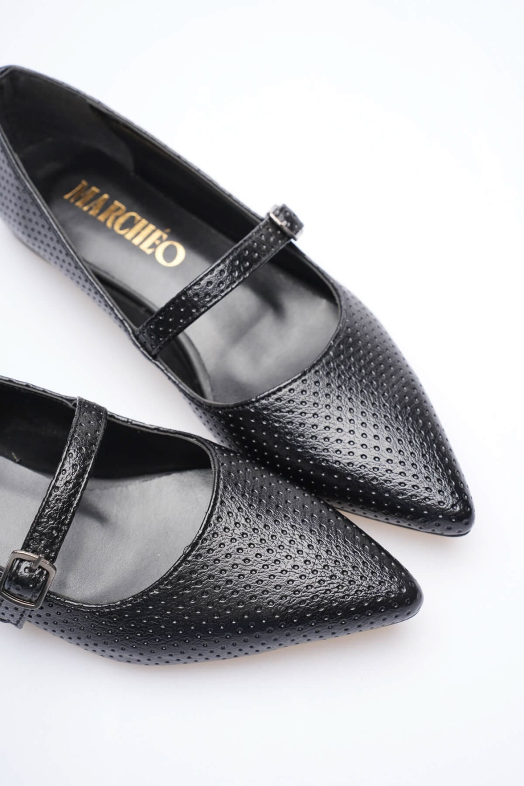 Isolde Kadın Siyah Desenli Babet Ayakkabı