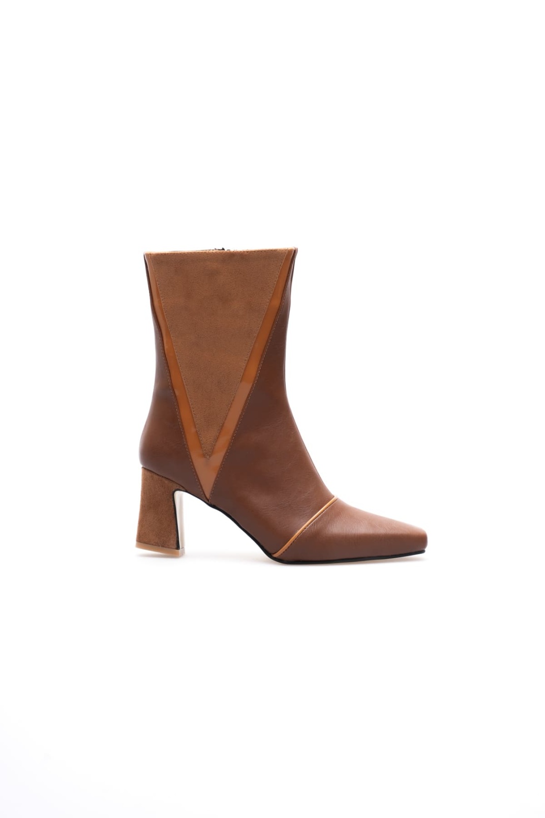 Anisa Kadın Taba  Kalın Topuklu Kışlık Bot