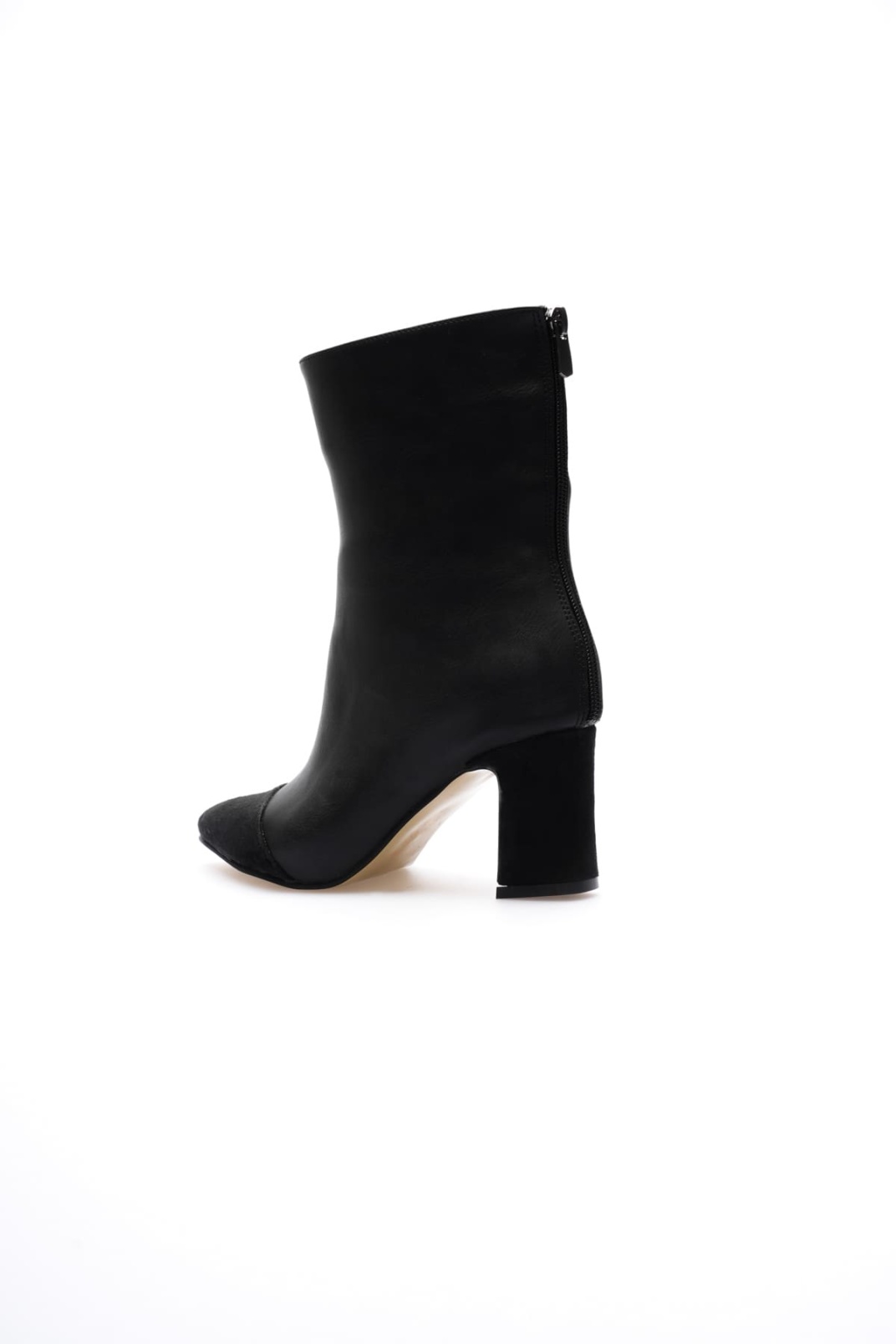 Lucinda Kadın Siyah Kalın Topuklu Kışlık Bot
