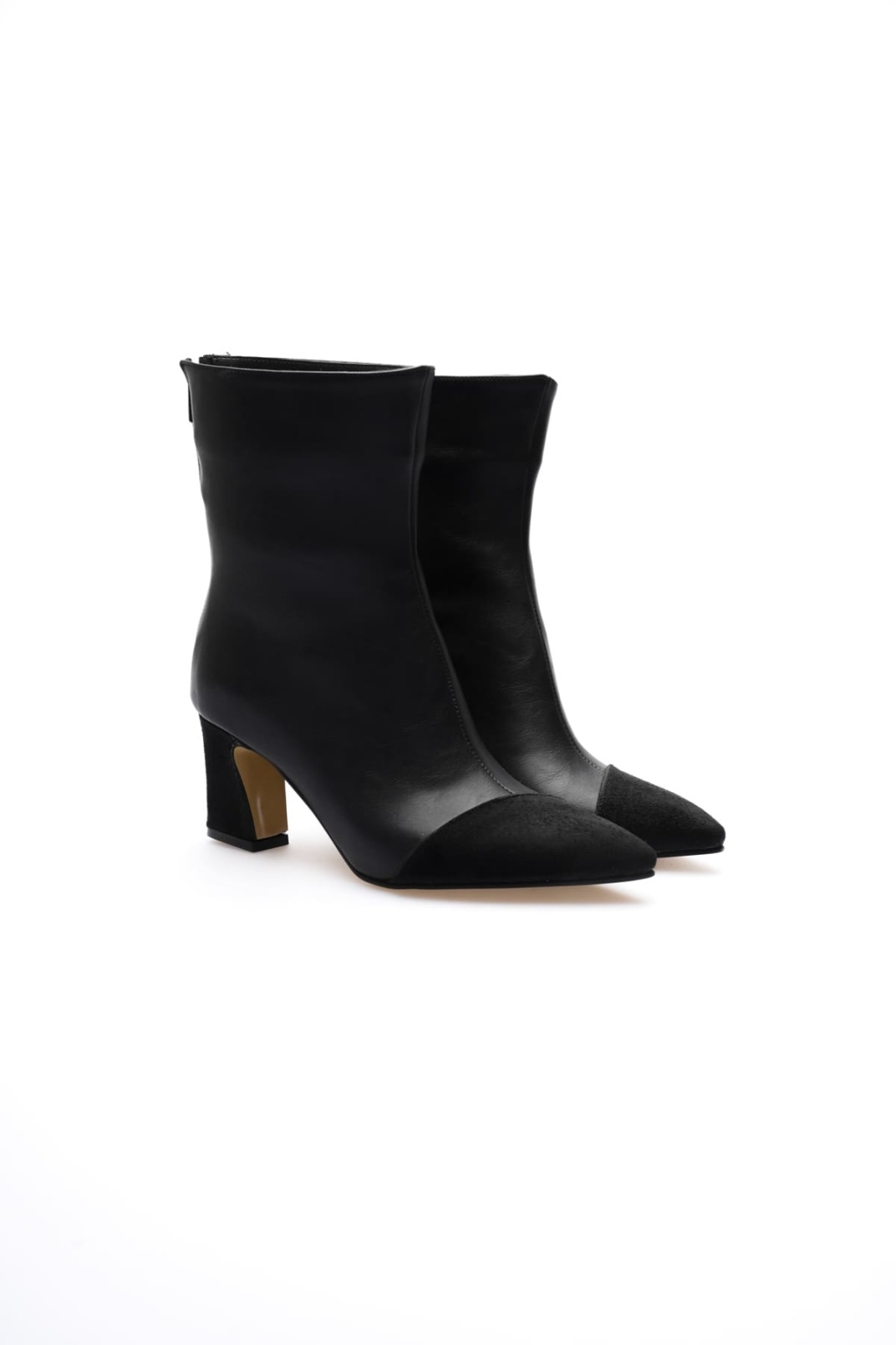 Lucinda Kadın Siyah Kalın Topuklu Kışlık Bot