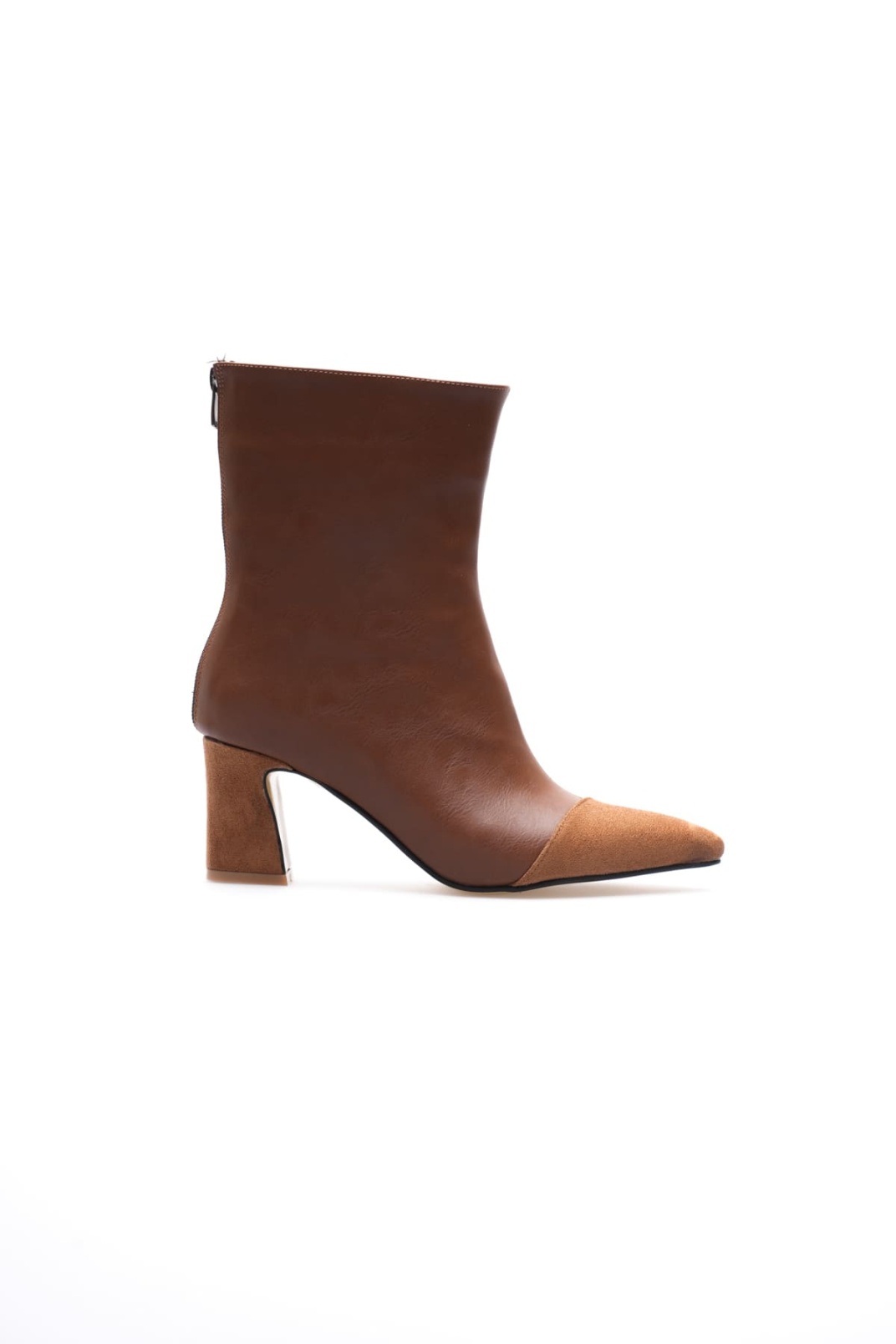 Lucinda Kadın Taba Kalın Topuklu Kışlık Bot