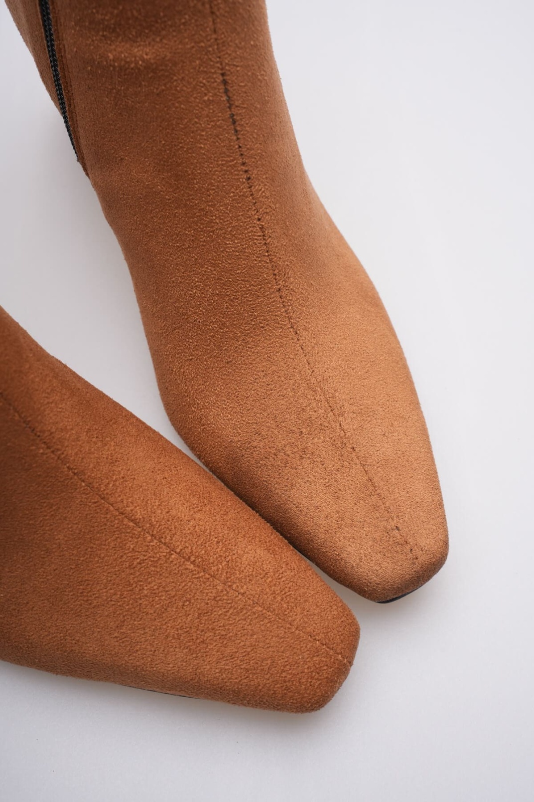 Fiora Kadın Taba Süet Kalın Topuklu Kışlık Bot