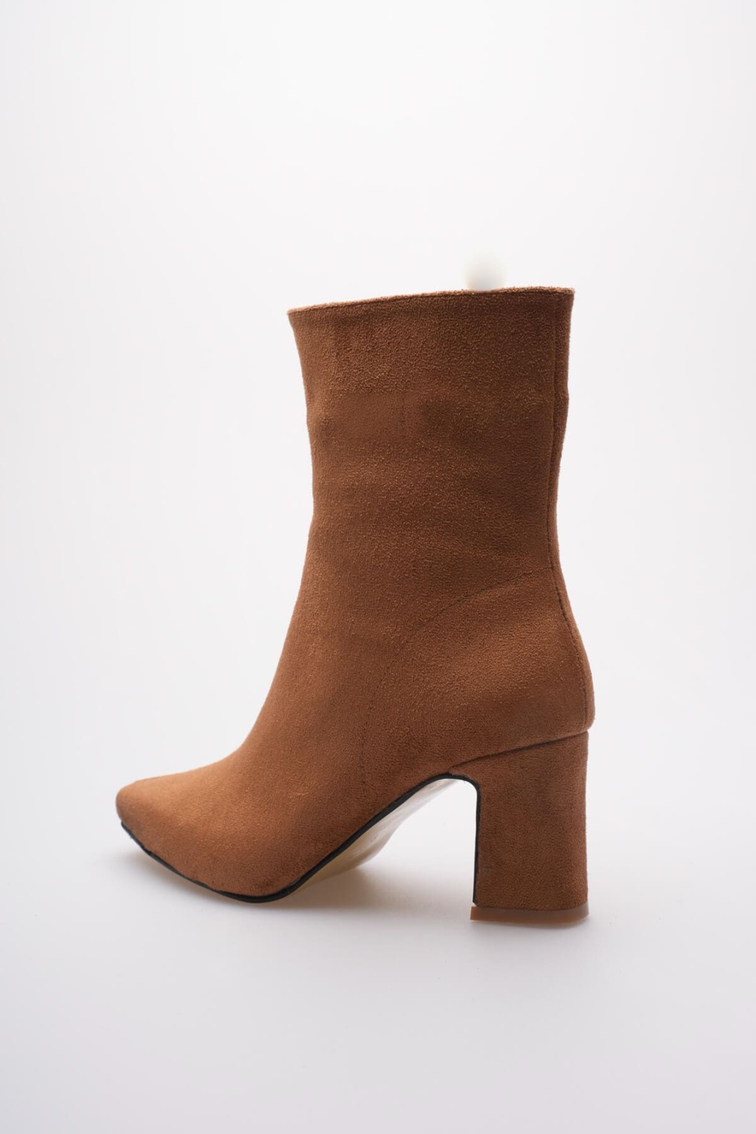 Fiora Kadın Taba Süet Kalın Topuklu Kışlık Bot