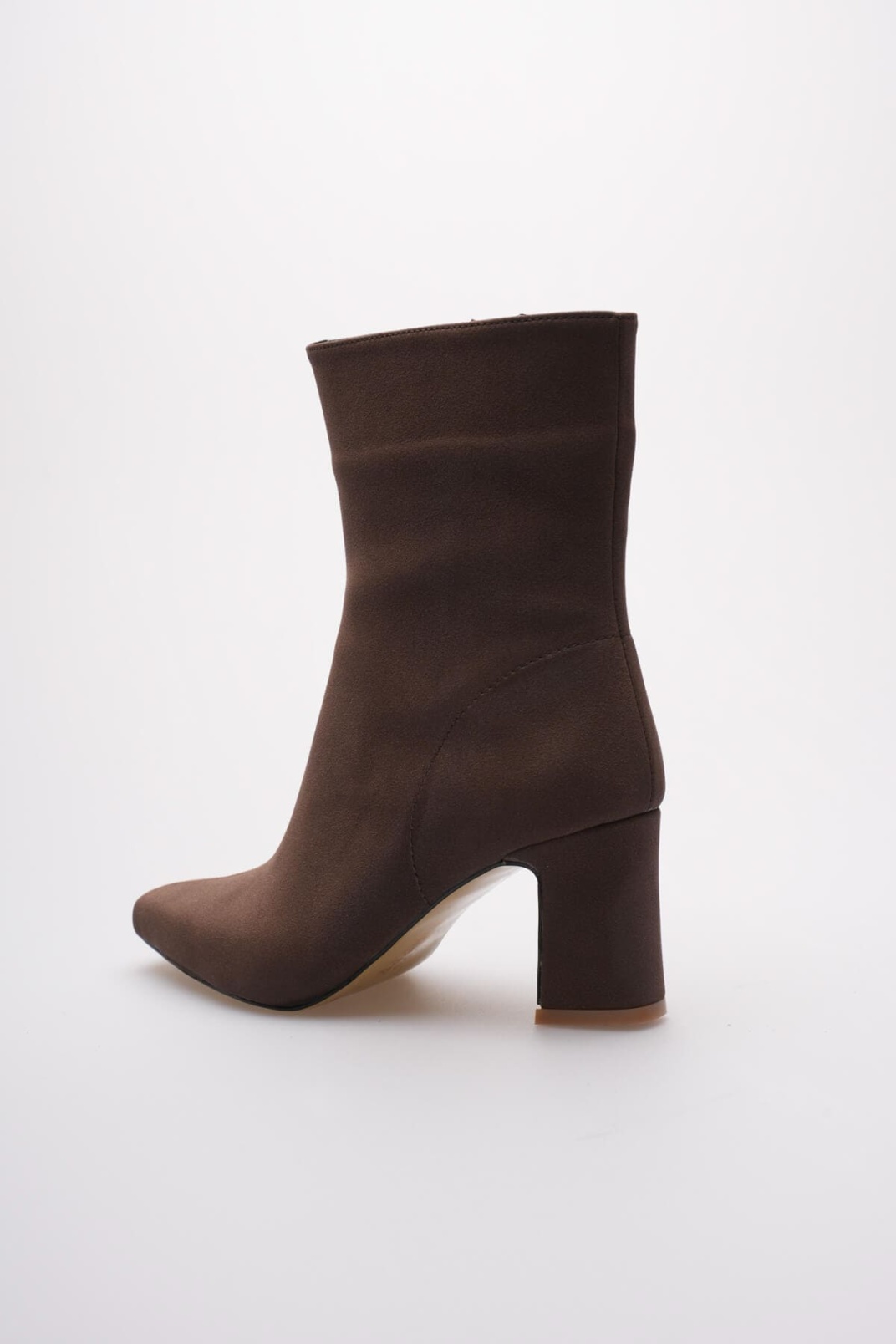 Fiora Kadın Acı Kahve Süet Kalın Topuklu Kışlık Bot