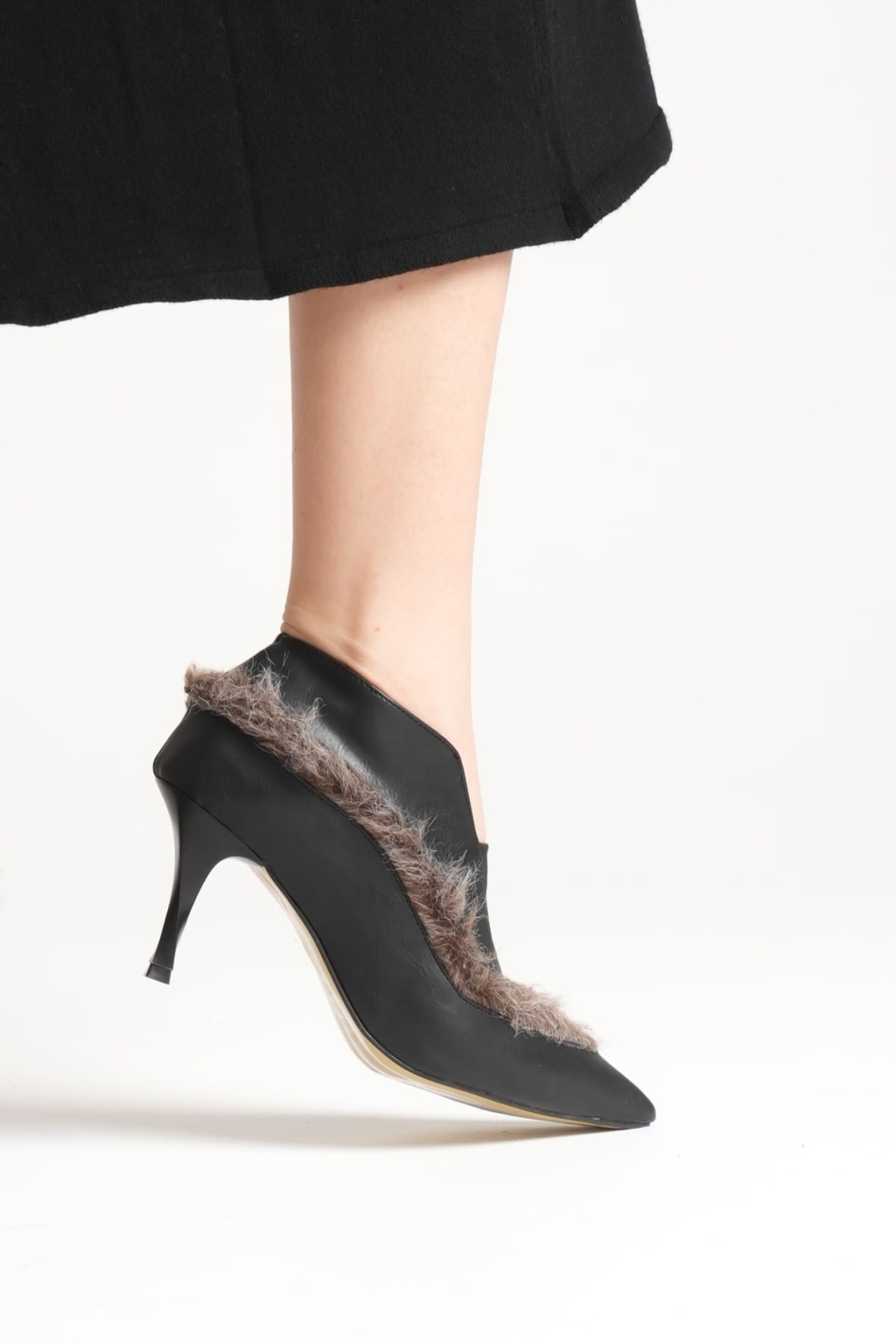 Elsa Kadın Siyah Topuklu Kışlık Bot