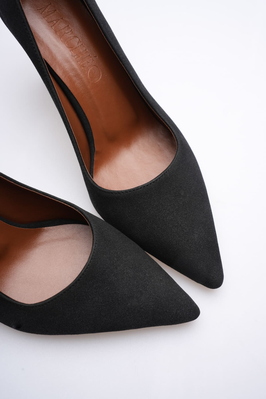 Louise Kadın Siyah Süet Topuklu Ayakkabı