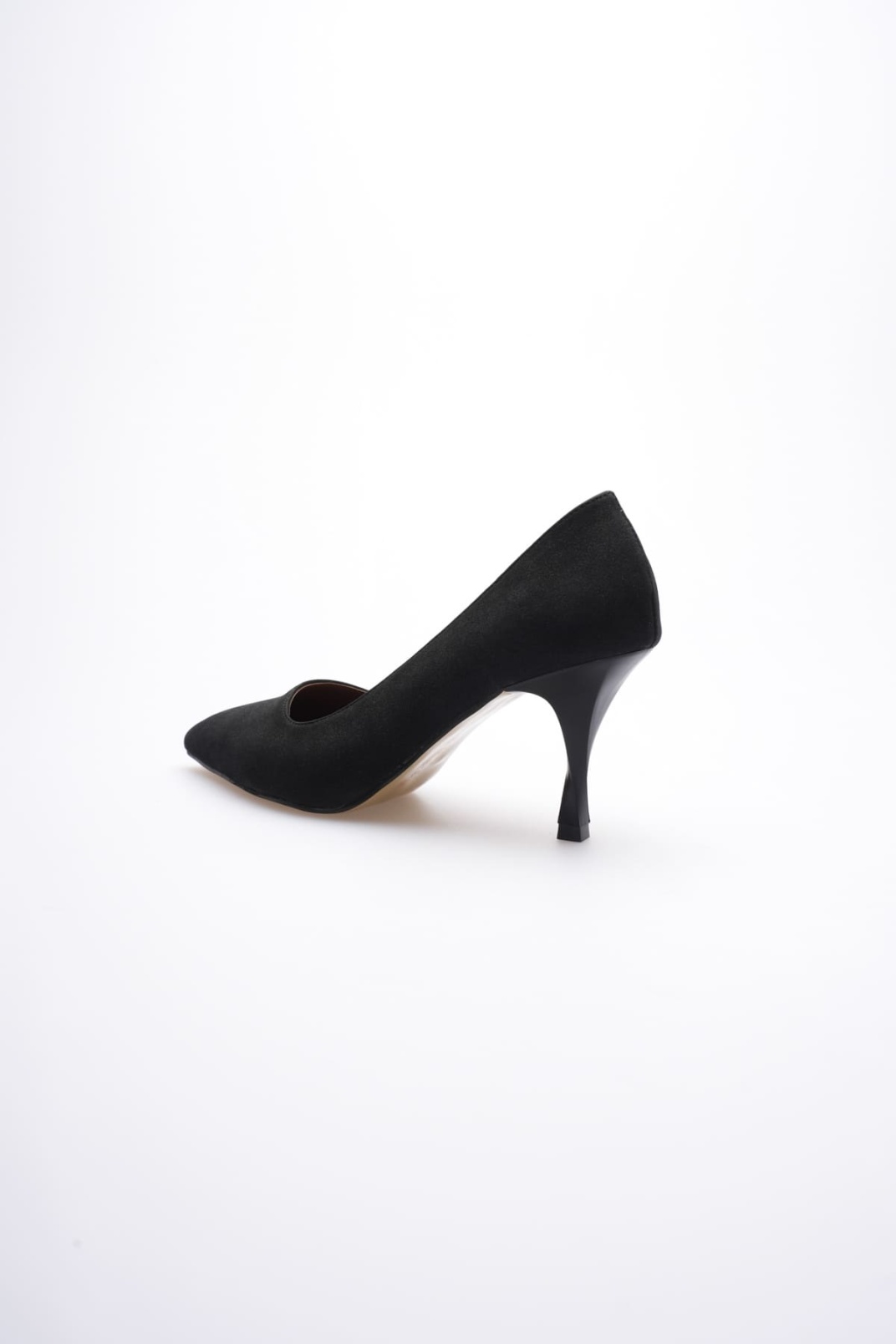 Louise Kadın Siyah Süet Topuklu Ayakkabı