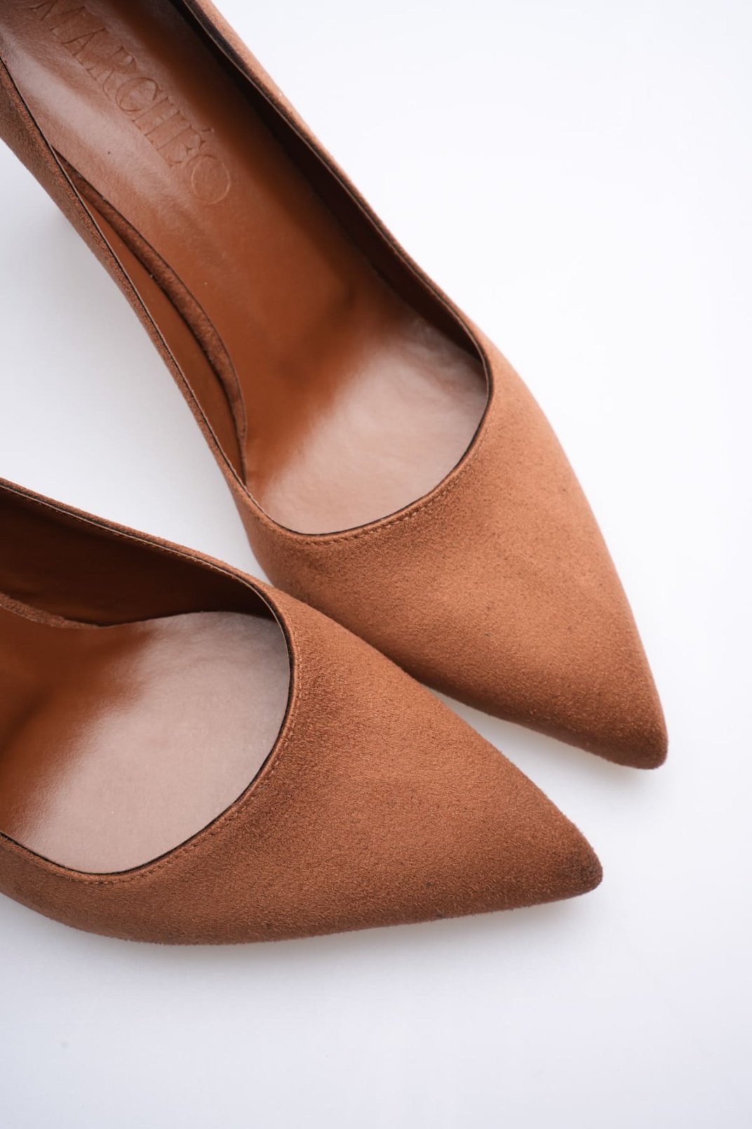 Louise Kadın Taba Süet Topuklu Ayakkabı