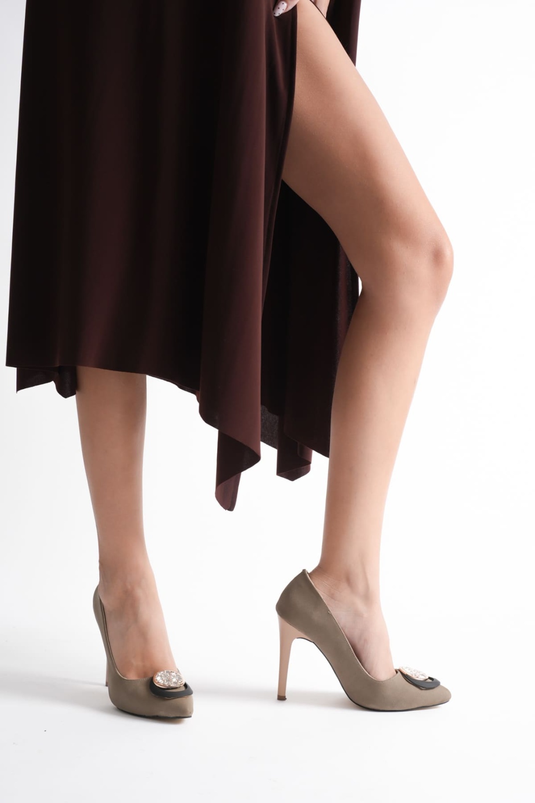 Rossie Kadın Vizon Topuklu Ayakkabı