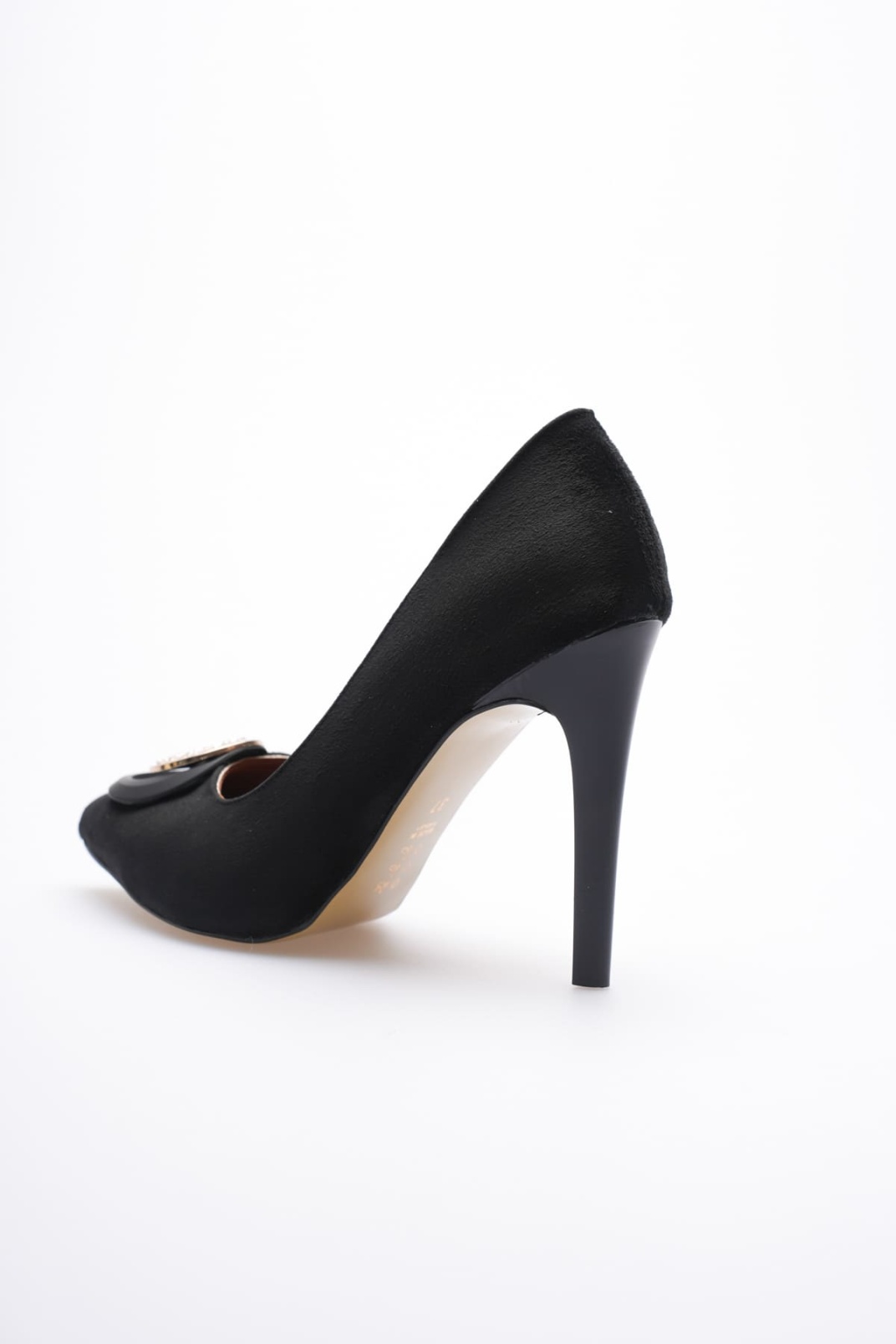 Rossie Kadın Siyah Süet Topuklu Ayakkabı