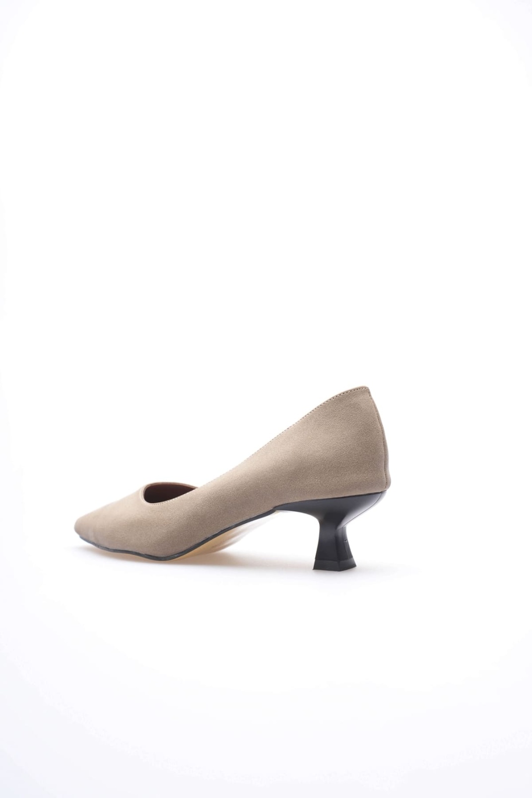 Alina Kadın Gri Süet Topuklu Ayakkabı