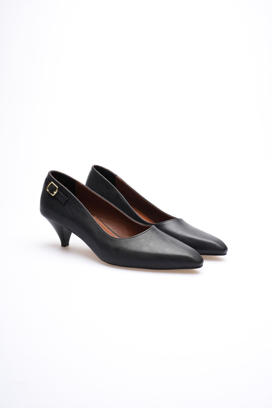 Amelia Kadın Siyah Kısa Topuklu Ayakkabı