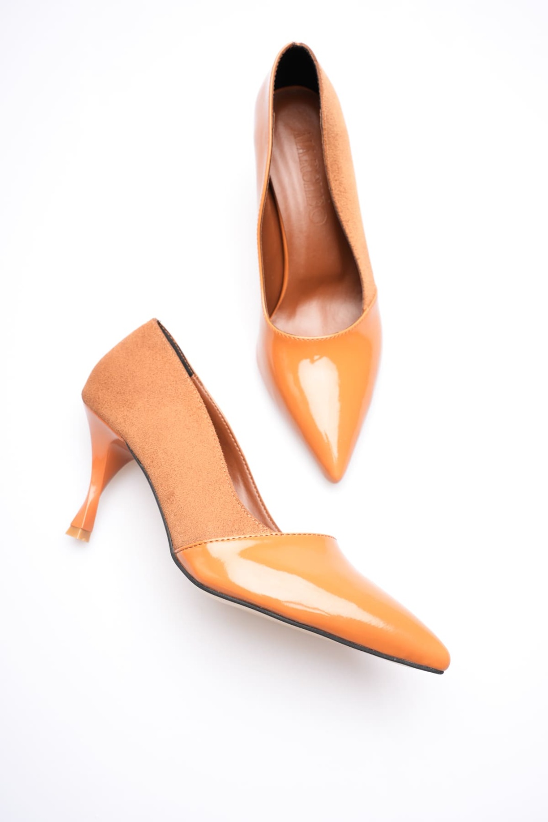 Caroline Kadın Turuncu Topuklu Ayakkabı