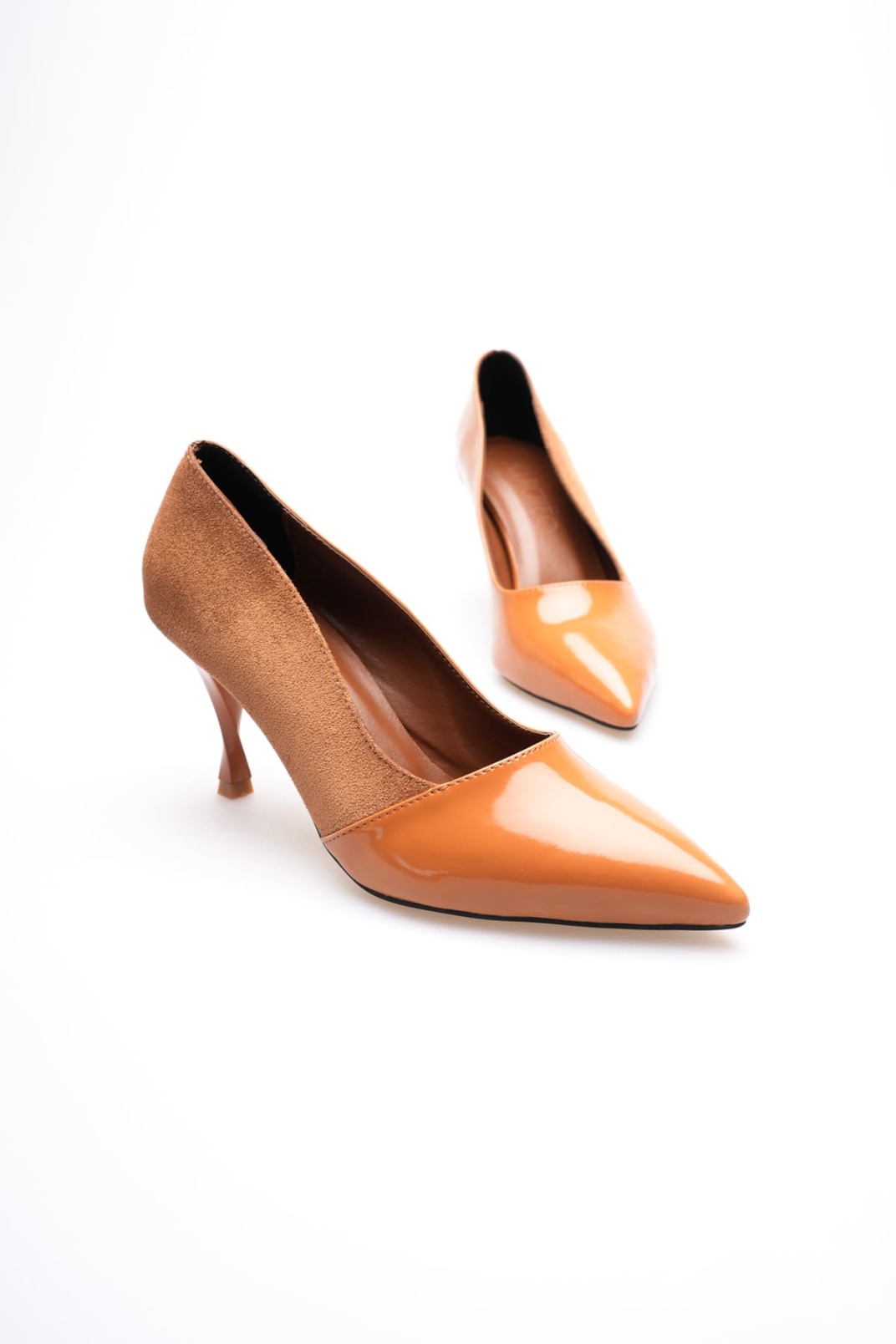 Caroline Kadın Turuncu Topuklu Ayakkabı