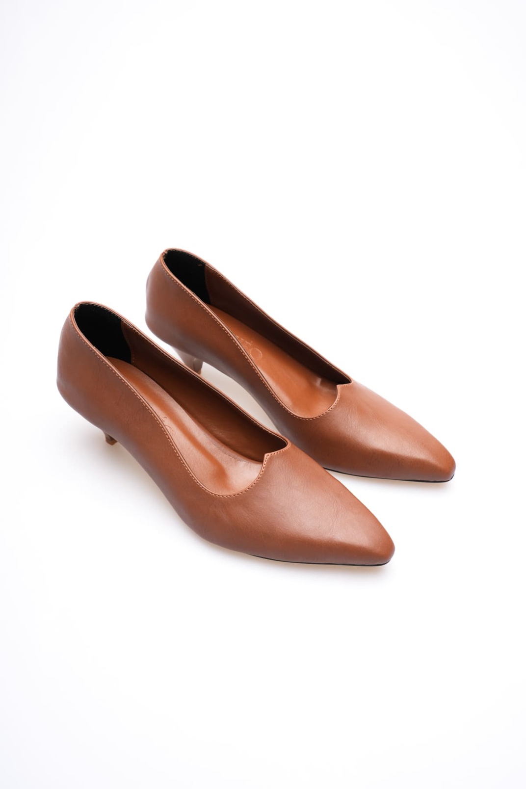 Juliet Kadın Taba Kısa Topuklu Ayakkabı