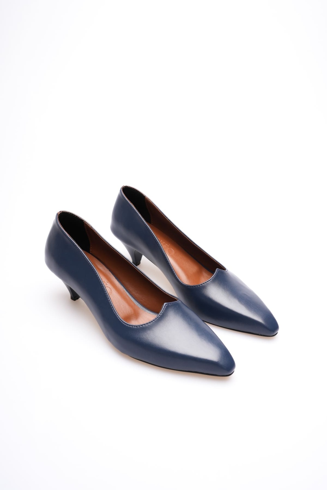 Juliet Kadın Lacivert Kısa Topuklu Ayakkabı