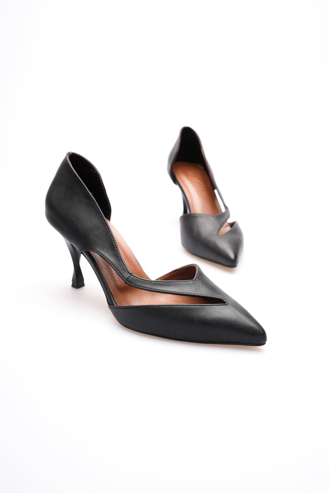 Violet Kadın Siyah Topuklu Ayakkabı