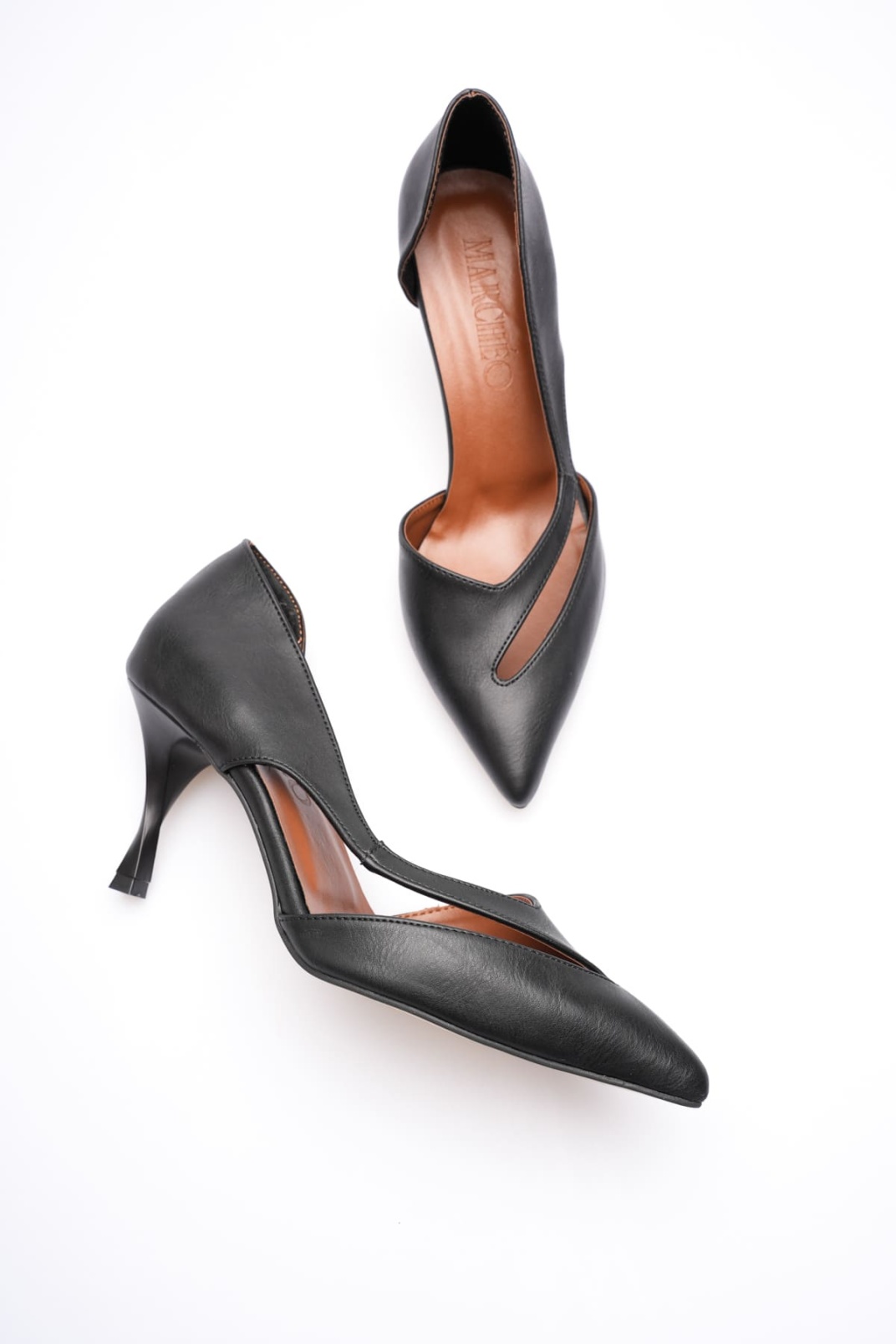 Violet Kadın Siyah Topuklu Ayakkabı