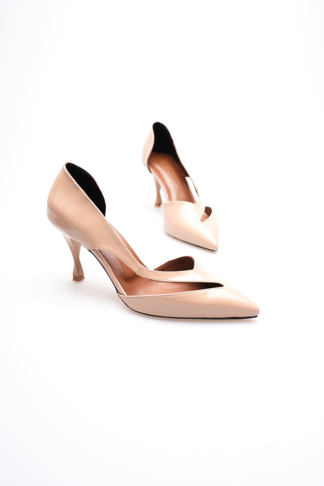 Violet Kadın Bej Topuklu Ayakkabı