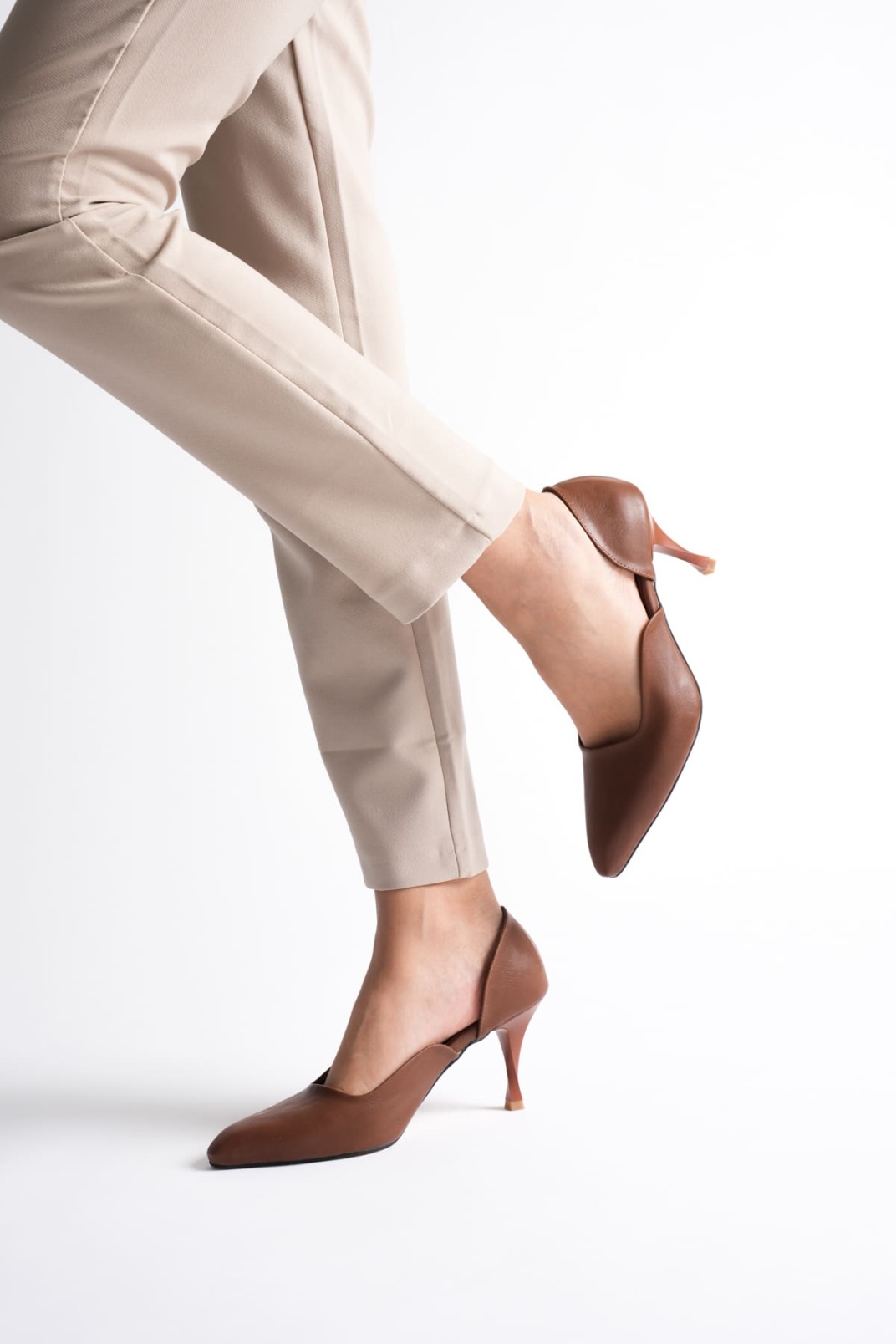 Helene Kadın Taba Topuklu Ayakkabı