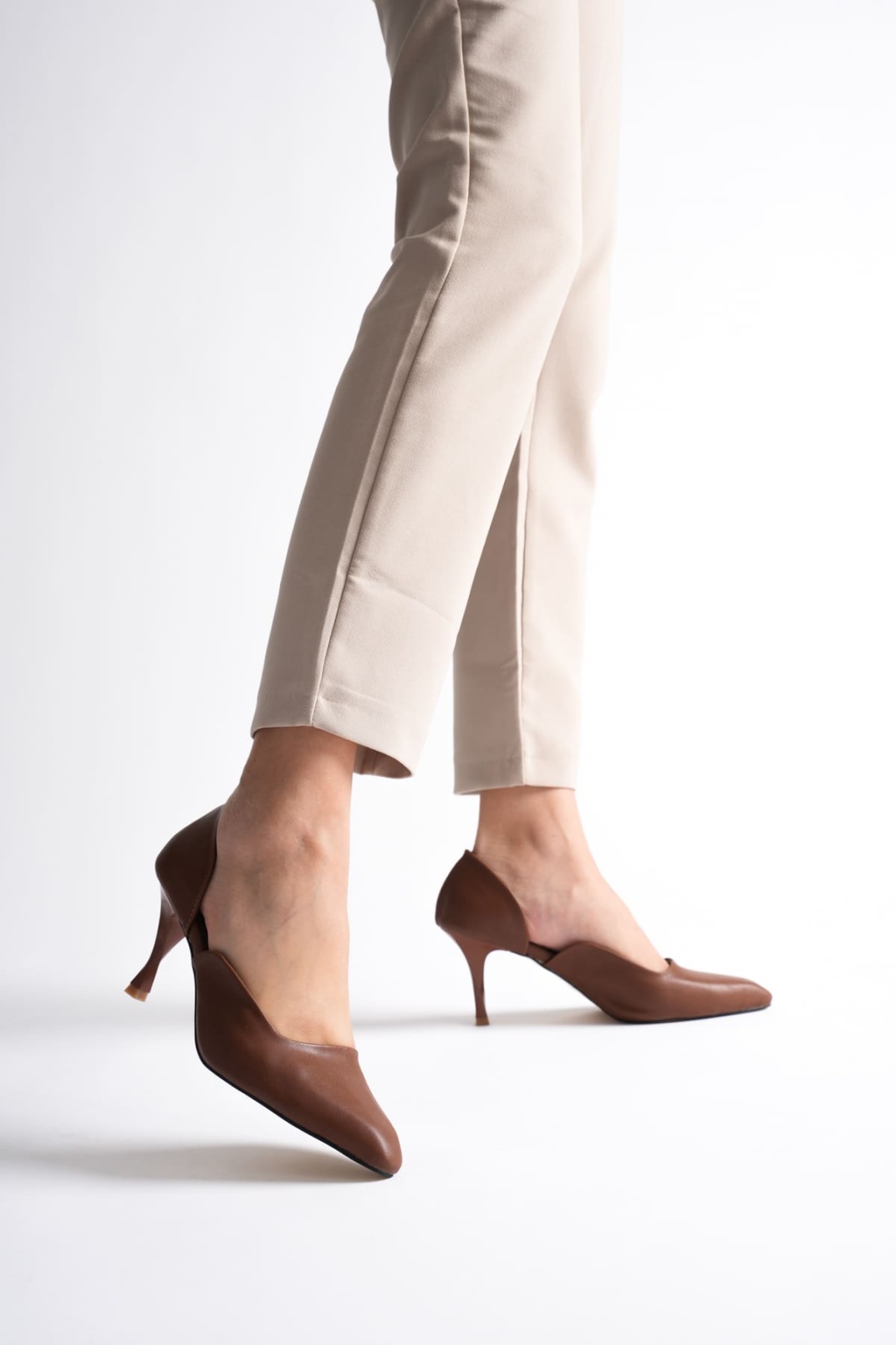 Helene Kadın Taba Topuklu Ayakkabı