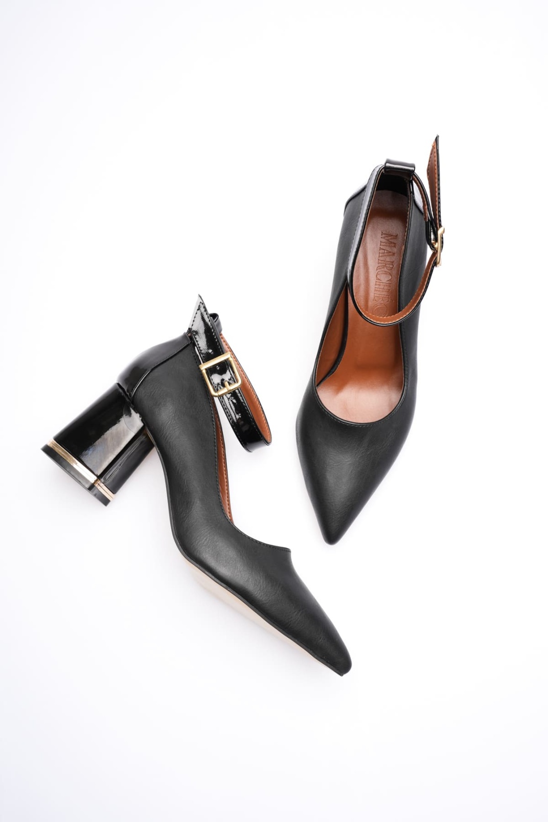 Estelle Kadın Siyah Kalın Topuklu Ayakkabı