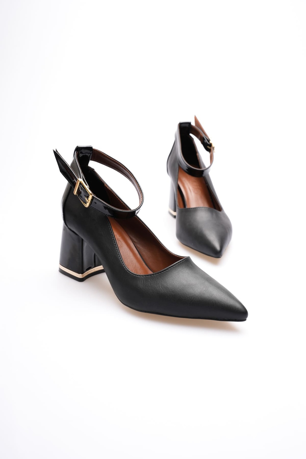 Estelle Kadın Siyah Kalın Topuklu Ayakkabı