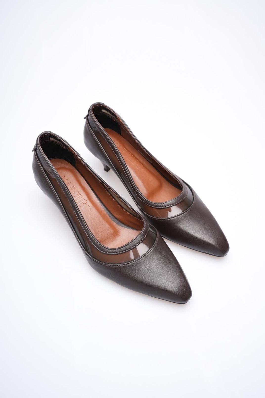 Cecilia Kadın Acı Kahve İnce Kısa Topuklu Ayakkabı