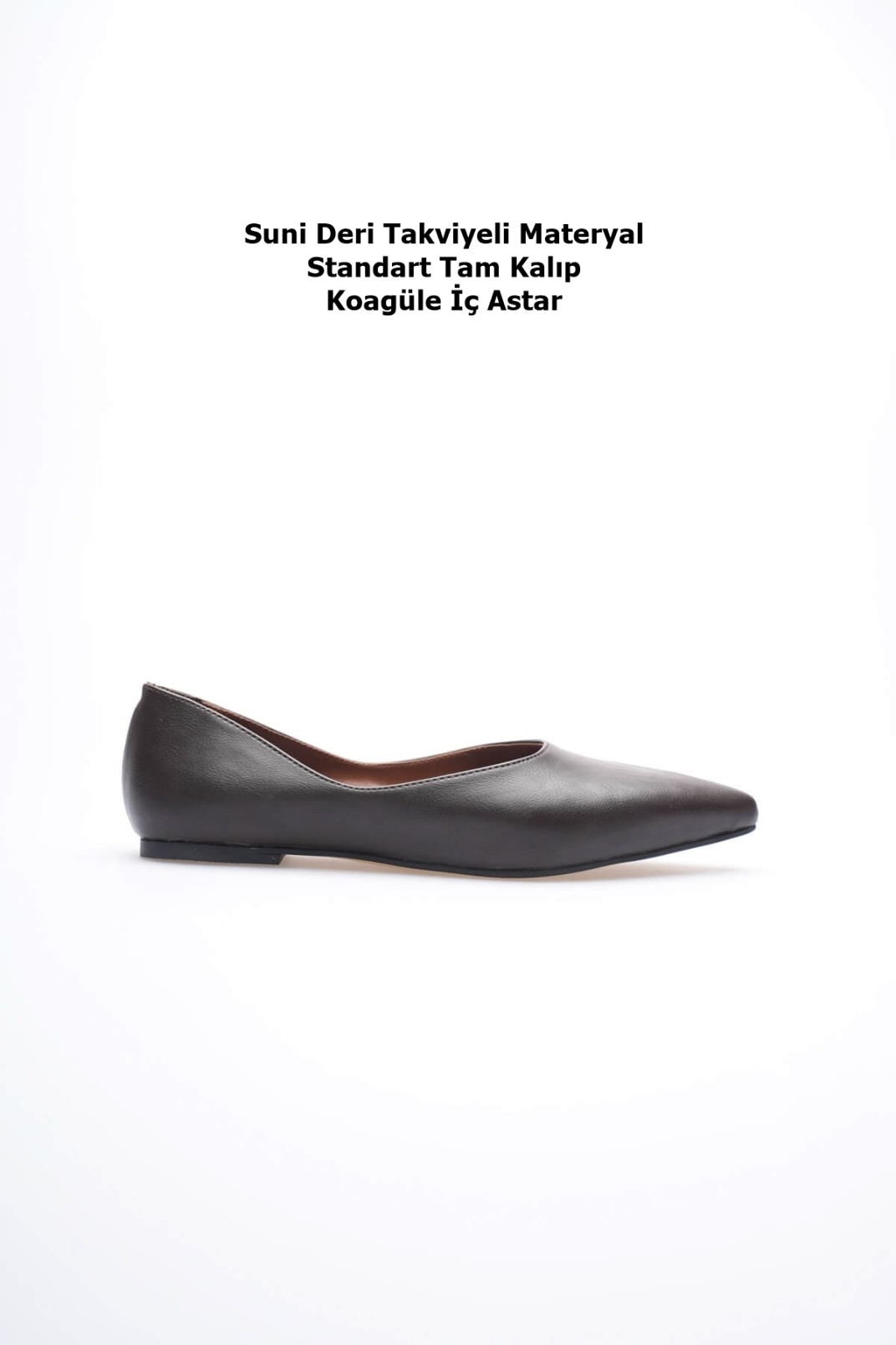 Ariana Kadın Günlük Acı Kahve Babet Ayakkabı