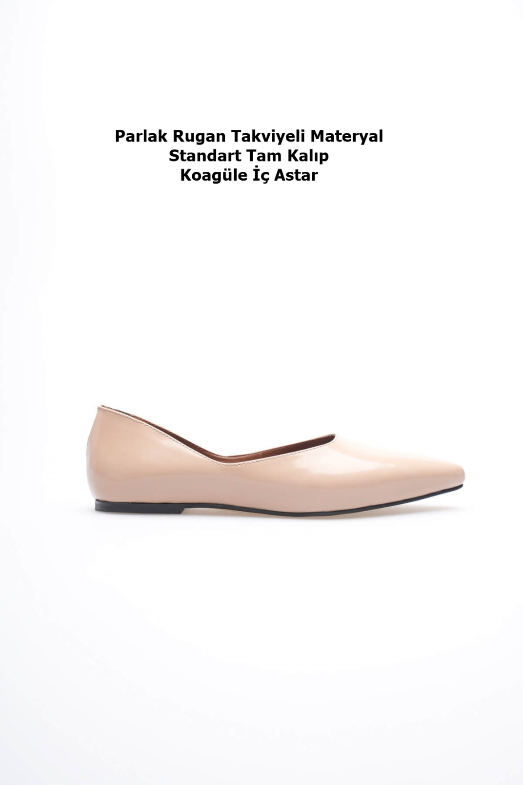 Ariana Kadın Günlük Nude Babet Ayakkabı