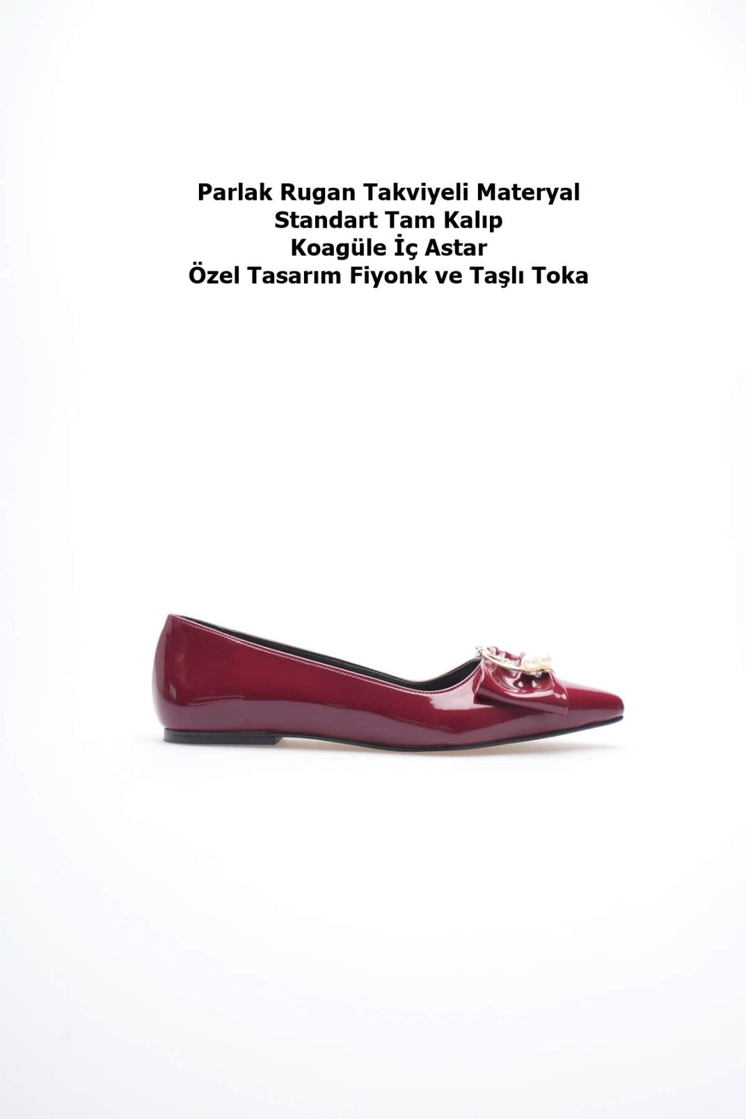 Charlotte Kadın Kırmızı Babet Ayakkabı