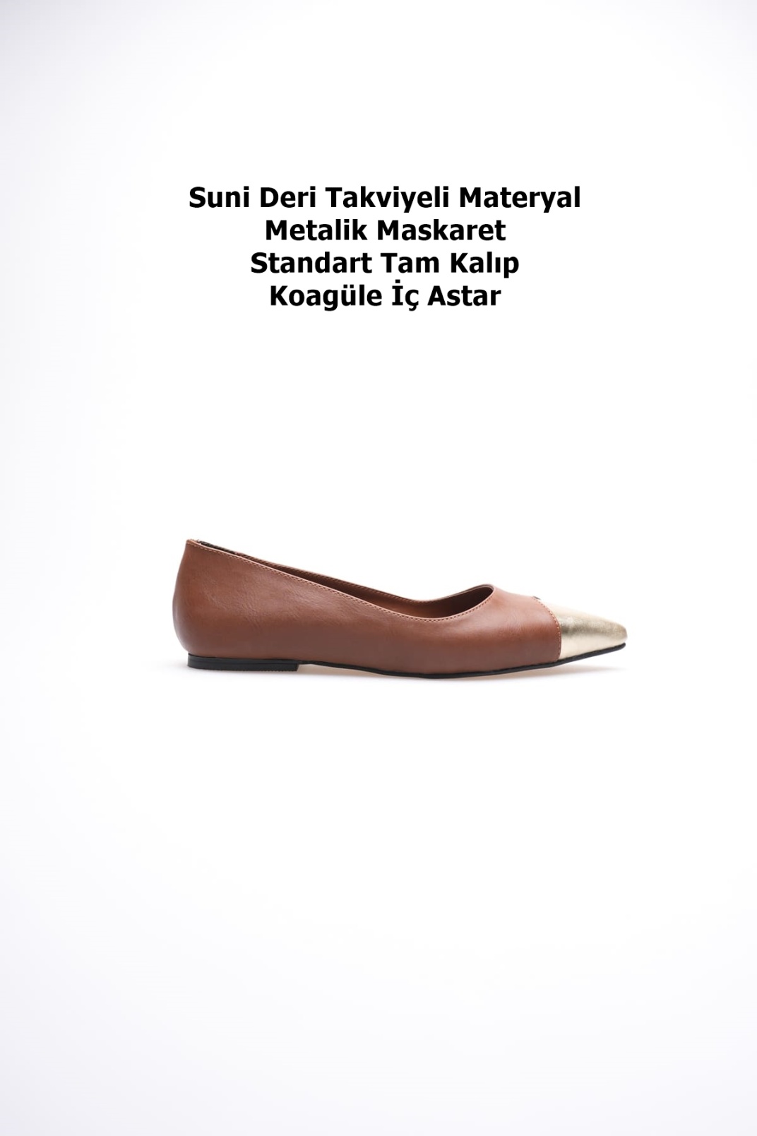 Margaret Kadın Taba Babet Ayakkabı