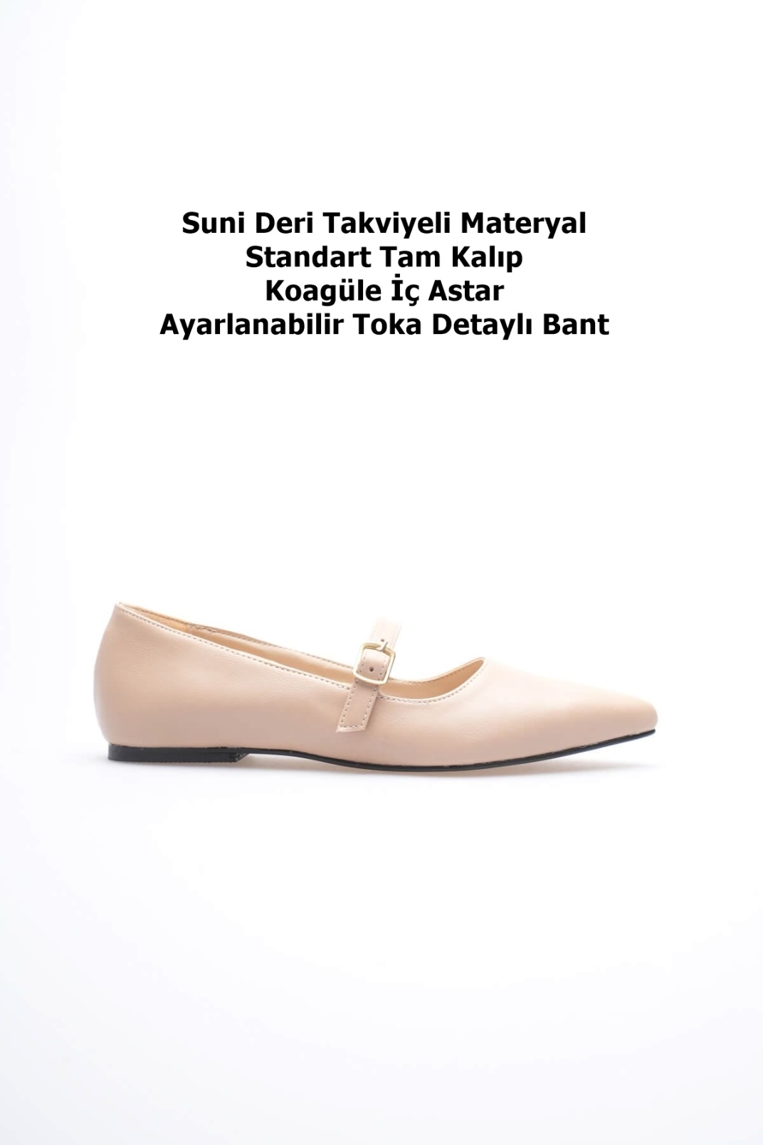 Isolde Kadın Nude Babet Ayakkabı