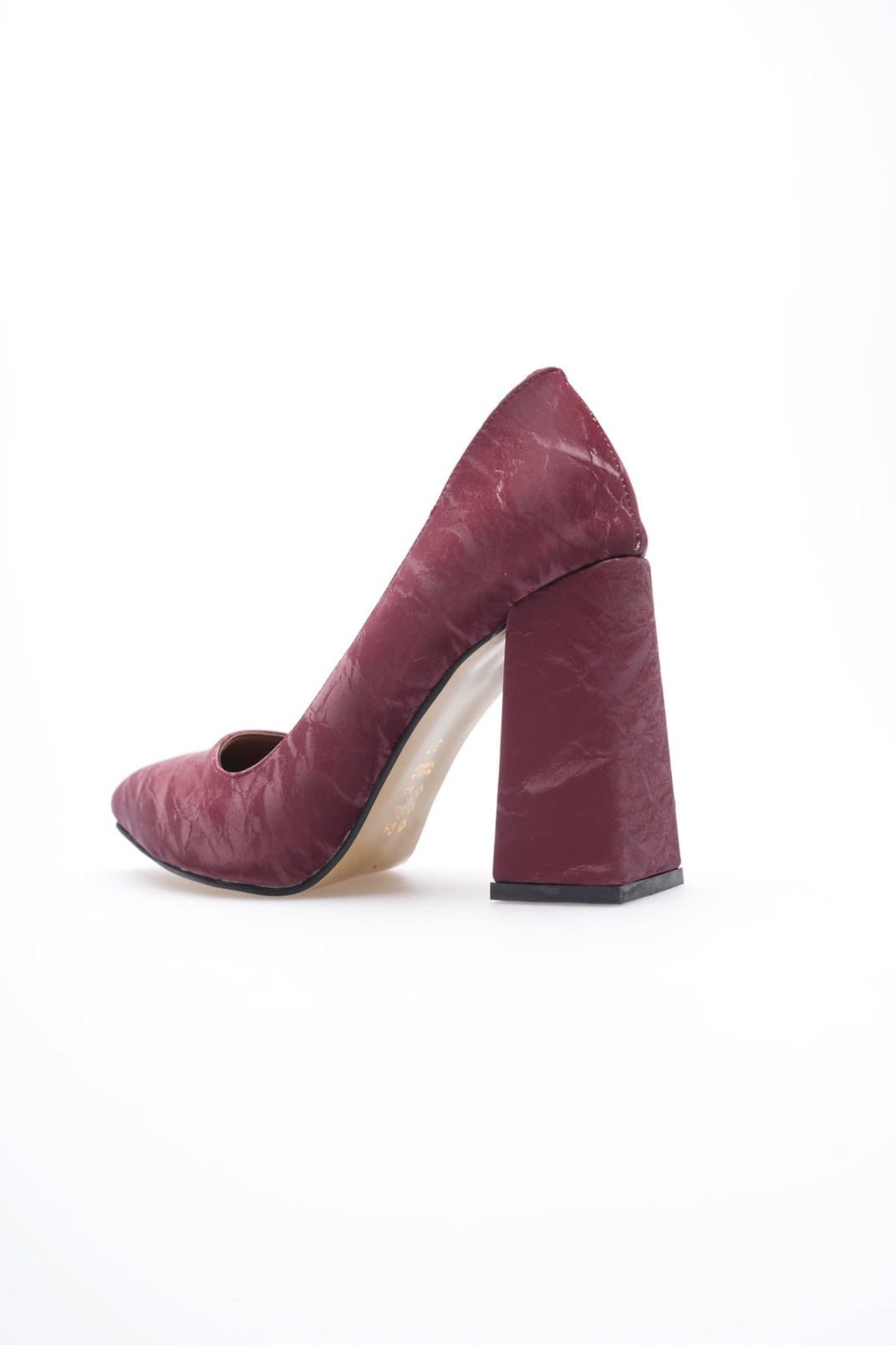 Julia Kadın Bordo Saten Topuklu Ayakkabı