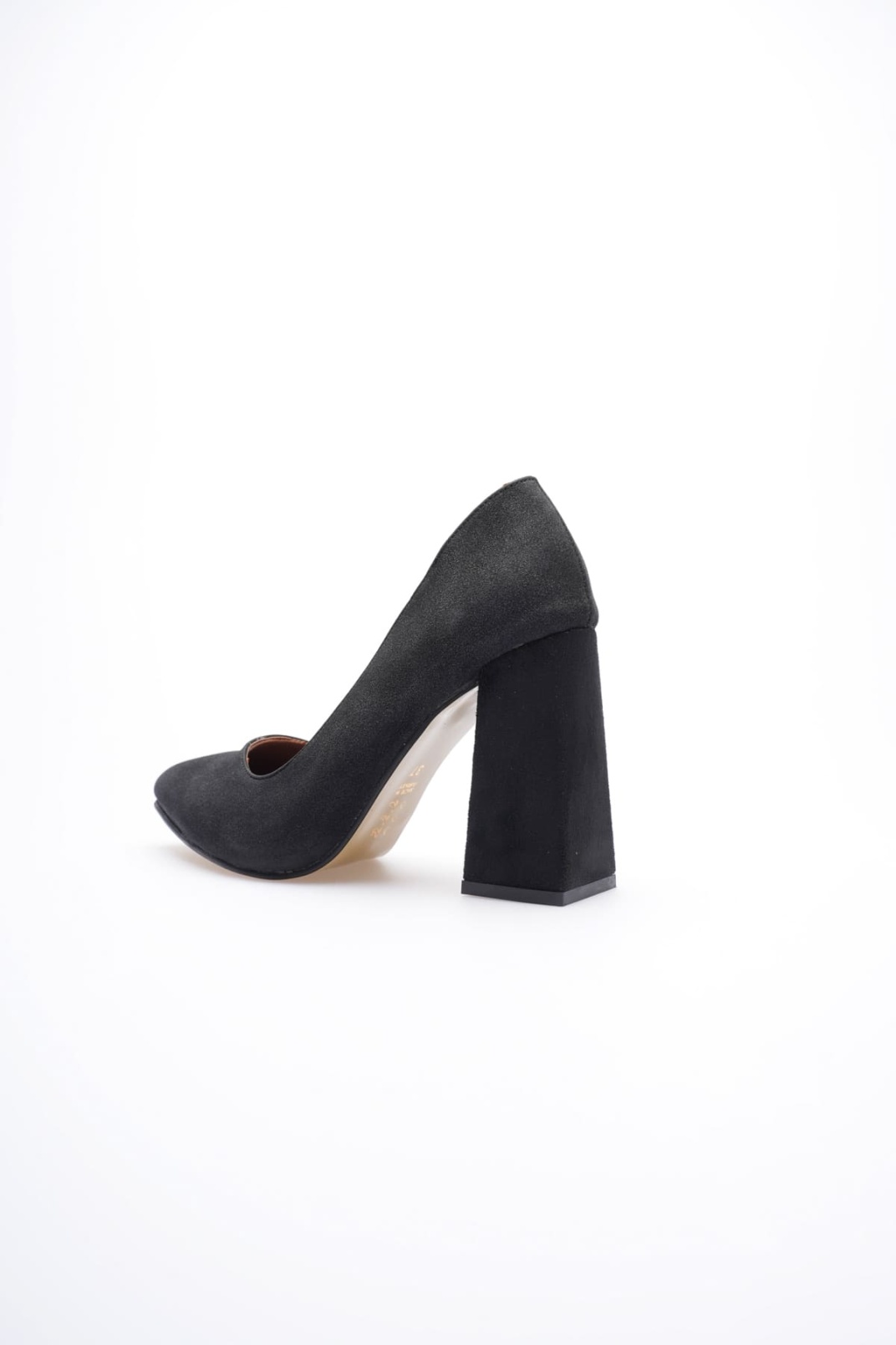 Julia Kadın Siyah Süet Topuklu Ayakkabı