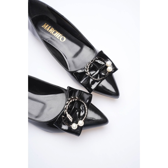 Charlotte Kadın Siyah Babet Ayakkabı