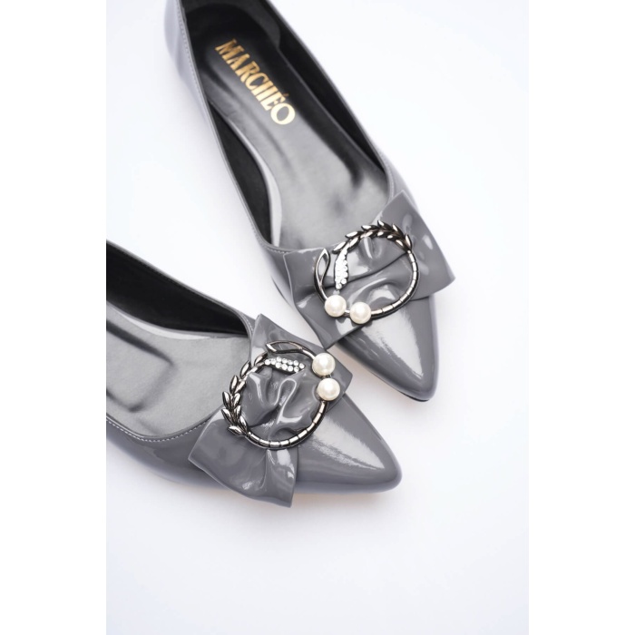 Charlotte Kadın Gri Babet Ayakkabı