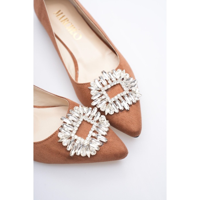 Arden Kadın Taba Süet Babet Ayakkabı