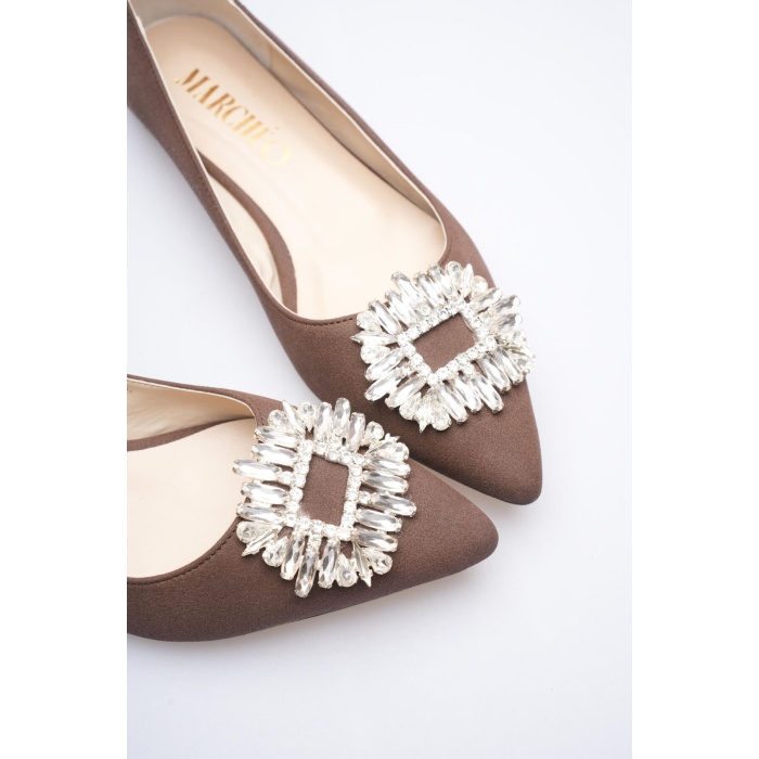 Arden Kadın Vizon Süet Babet Ayakkabı