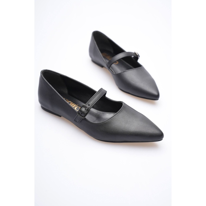 Isolde Kadın Siyah Babet Ayakkabı