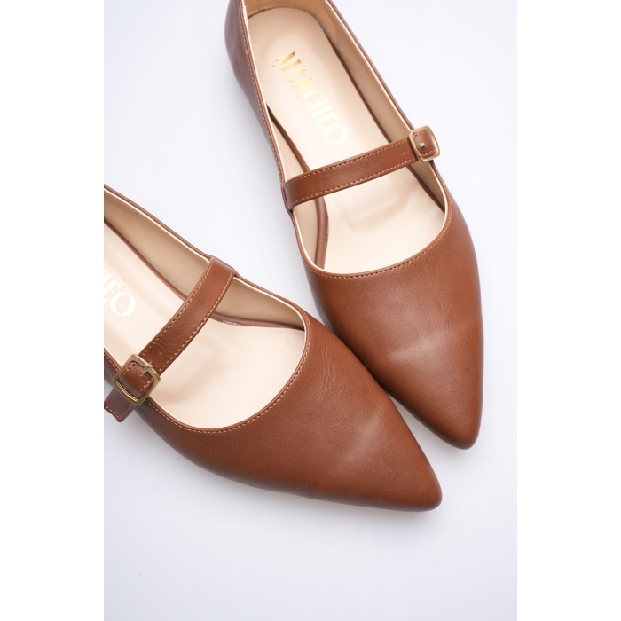 Isolde Kadın Taba Babet Ayakkabı