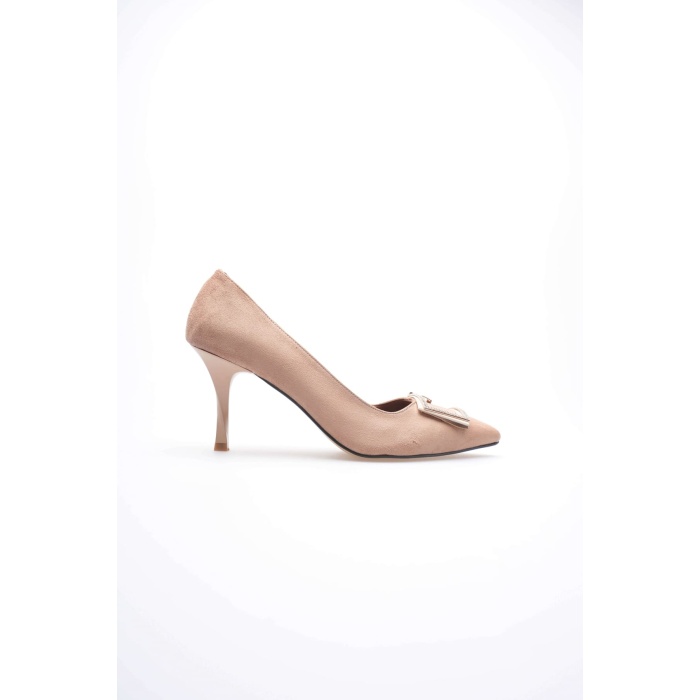 Taina Kadın Nude Süet Topuklu Ayakkabı