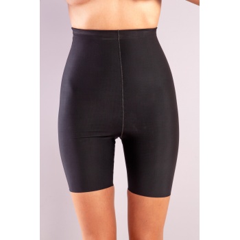 Golshan Girdle Extra Hight Waist Short Corset, İz Yapmayan Görünmez Ekstra Yüksek Bel Uzun Paçalı Siyah Korse