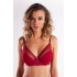 Golshan Gaspara Big size Plunge Bra, Şarap Rengi Konforlu ve Şık Sütyen