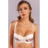 Golshan Gitana  Half Push Up Bra,Çiçekli Ekru Straplez Konforlu ve Şık Sütyen