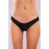 Golshan Glorin Mini Slip, Kadın Dantel Kenarlı Micro Sİyah Külot