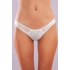 Golshan Glorin Mini Slip, Kadın Dantel Kenarlı Micro Ekru Külot